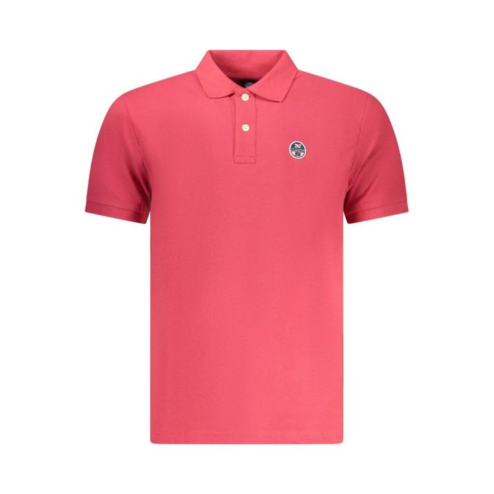 North Sails Red Cotton Men Polo Men's Shirt